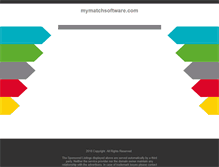Tablet Screenshot of mymatchsoftware.com